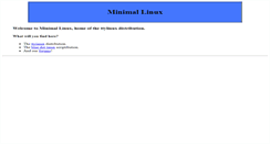 Desktop Screenshot of minimalinux.org