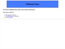 Tablet Screenshot of minimalinux.org